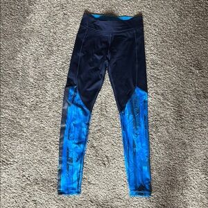 Under Armour Cold Gear Blue and Black Women's Leggings